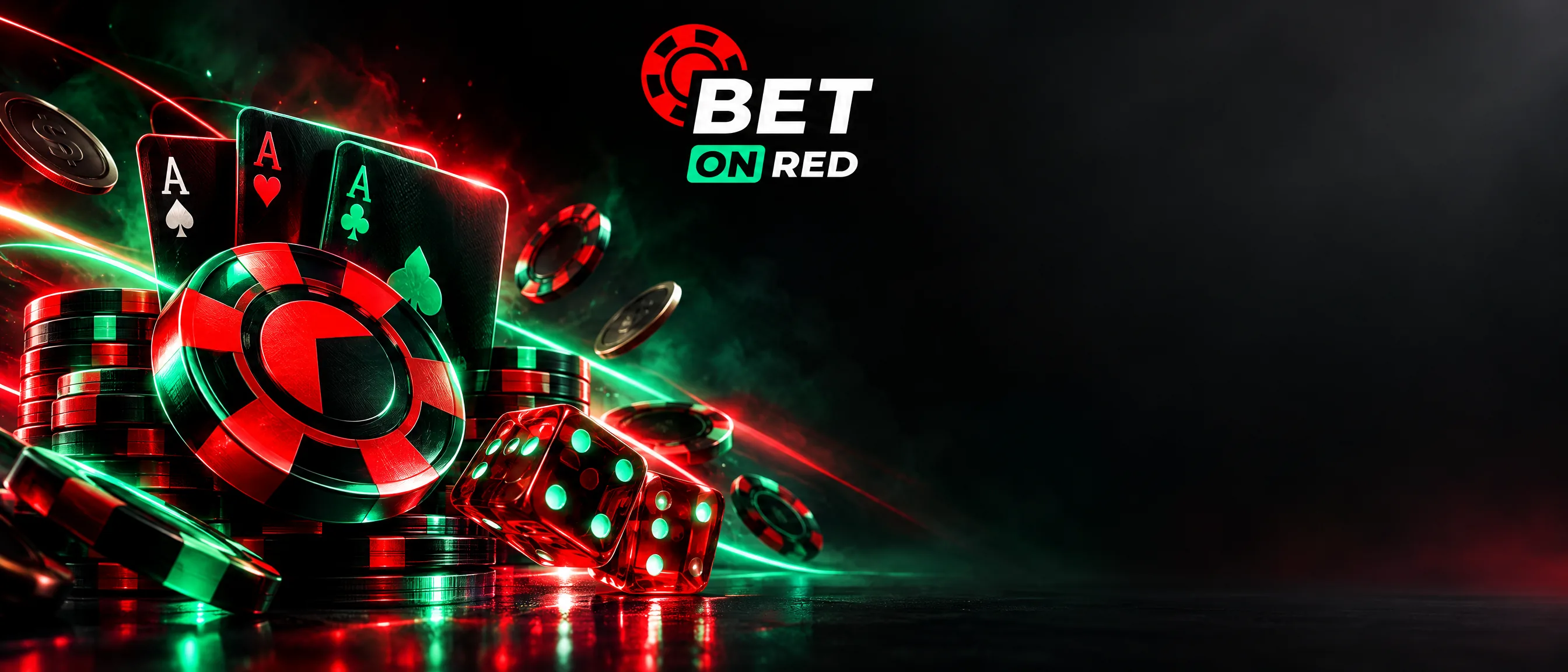 Jetons, cartes et dés Bet On Red